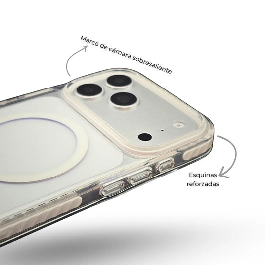 Carcasa Guardian MagSafe Antigolpe – iPhone y Samsung White