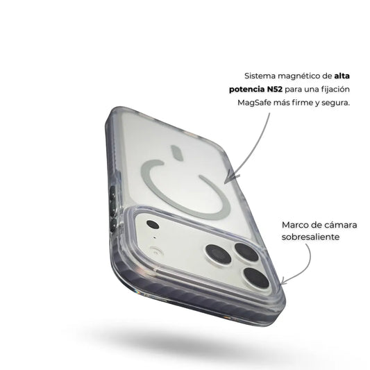 Carcasa Guardian MagSafe Antigolpe – iPhone y Samsung Grey