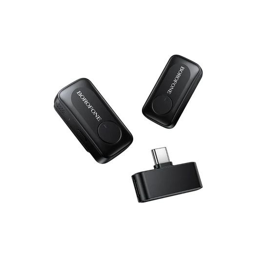 Micrófono Inalámbrico Dual Borofone BFK17 Lemai USB-C