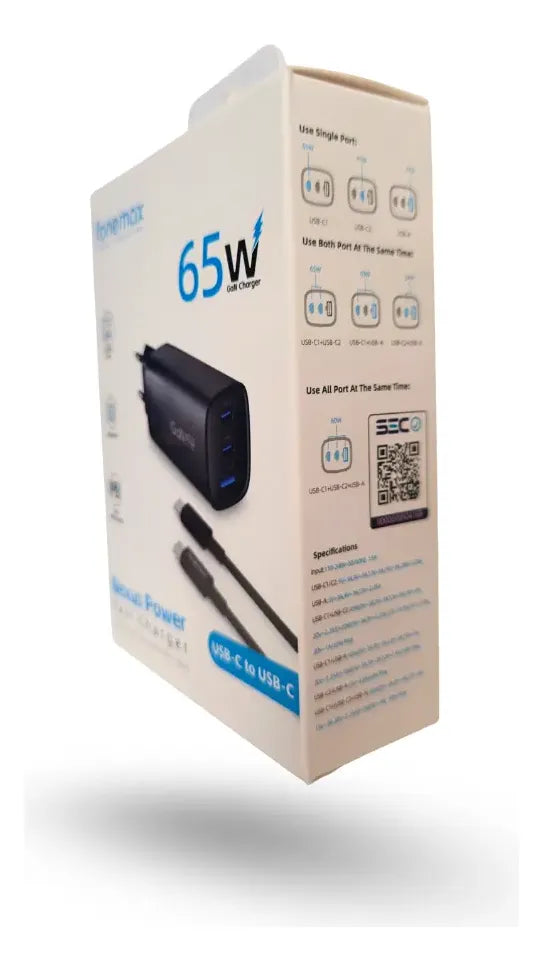 Cargador Fonemax Nexus Power NP3 65w Cable C A C