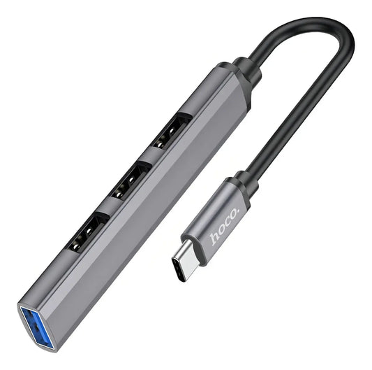 Hub Hoco HB26 USB-C 4 En 1 USB 3.0 + 3 USB 2.0