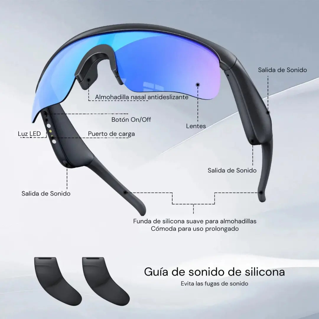 Lentes Inteligentes Bluetooth VEKOBY G120 | Polarizados UV400 para Ciclismo y Deporte