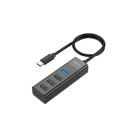 Adaptador HUB HOCO HB25 4 en 1 conexion USB-C