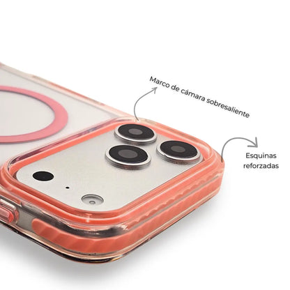Carcasa Guardian MagSafe Antigolpe – iPhone y Samsung Pink