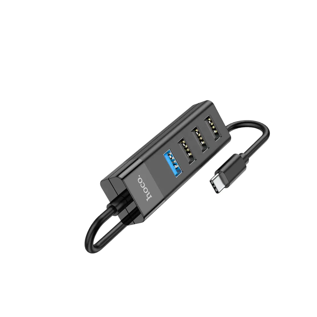 Adaptador HUB HOCO HB25 4 en 1 conexion USB-C
