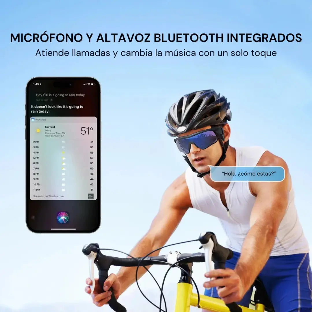 Lentes Inteligentes Bluetooth VEKOBY G120 | Polarizados UV400 para Ciclismo y Deporte