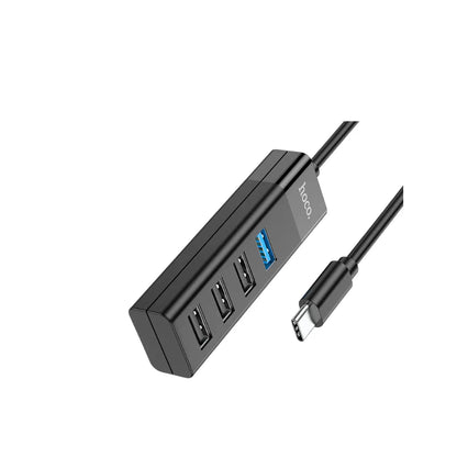 Adaptador HUB HOCO HB25 4 en 1 conexion USB-C