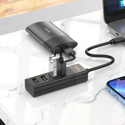 Adaptador HUB HOCO HB25 4 en 1 conexion USB-C