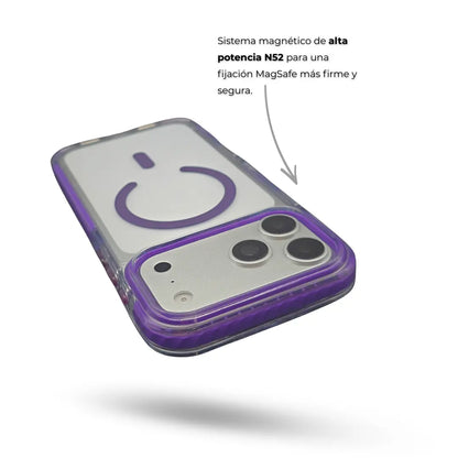 Carcasa Guardian MagSafe Antigolpe – iPhone y Samsung Purple