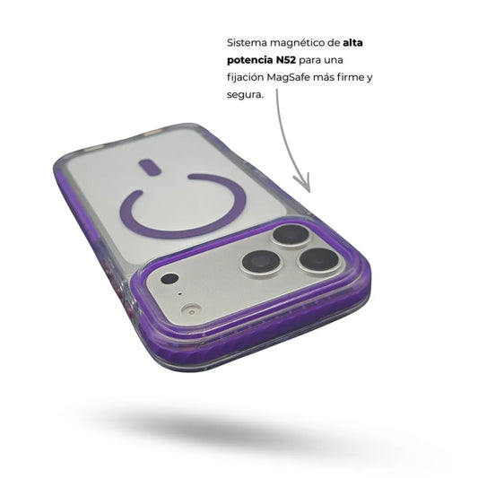 Carcasa Guardian MagSafe Antigolpe – iPhone y Samsung Purple