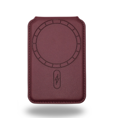 Tarjetero Magnético Para Iphone Urban Wallet Burdeo