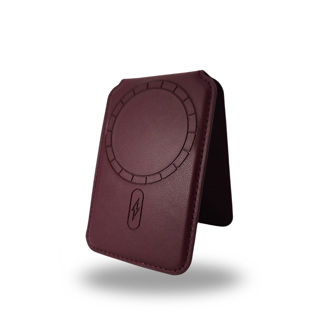 Tarjetero Magnético Para Iphone Urban Wallet Burdeo