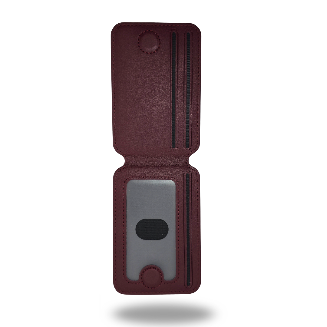 Tarjetero Magnético Para Iphone Urban Wallet Burdeo
