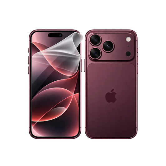 Lámina Hidrogel TPU Antigrasa Matte — Protección Flexible para Pantalla iPhone