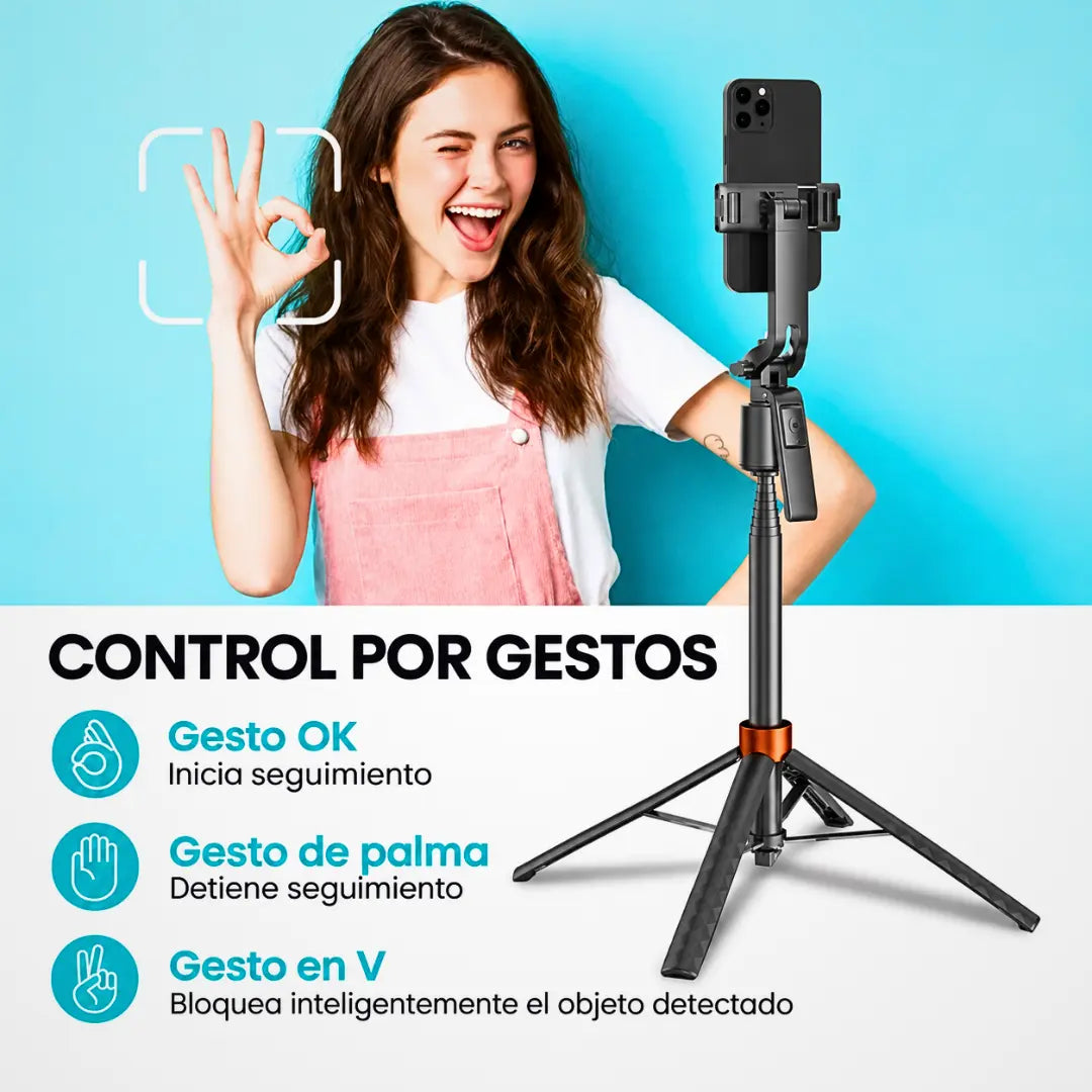 Trípode Selfie Inteligente Q13 con Seguimiento 360°