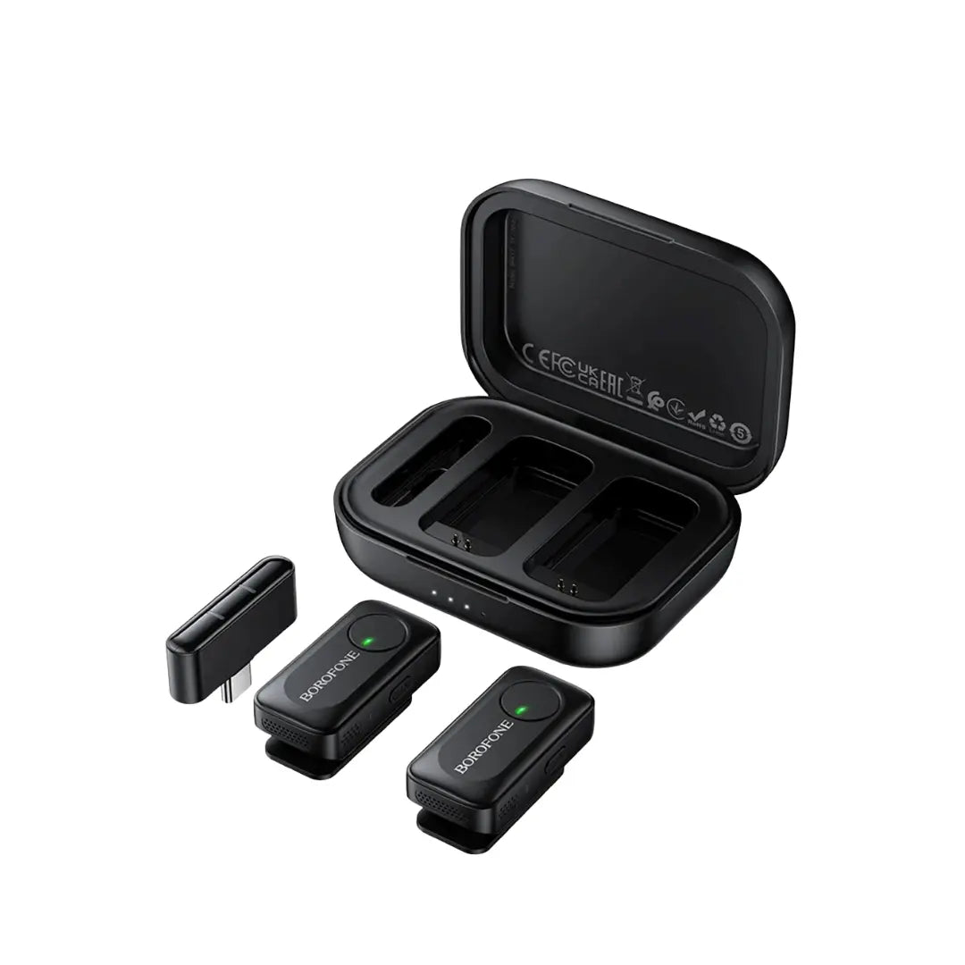 Micrófono Inalámbrico Dual Borofone BFK17 Lemai USB-C