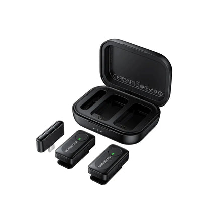 Micrófono Inalámbrico Dual Borofone BFK17 Lemai USB-C