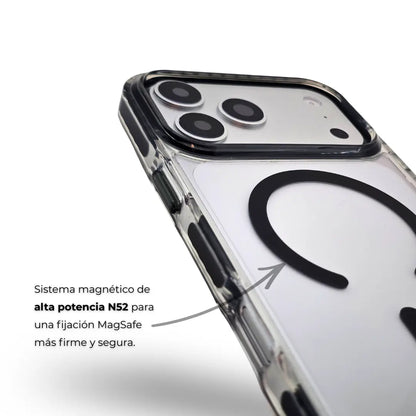Carcasa Guardian MagSafe Antigolpe – iPhone y Samsung Black
