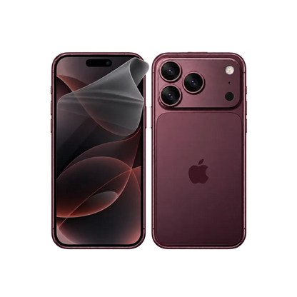 Lámina Hidrogel TPU Anti Espía y Antigrasa — Protección Flexible para Pantalla iPhone