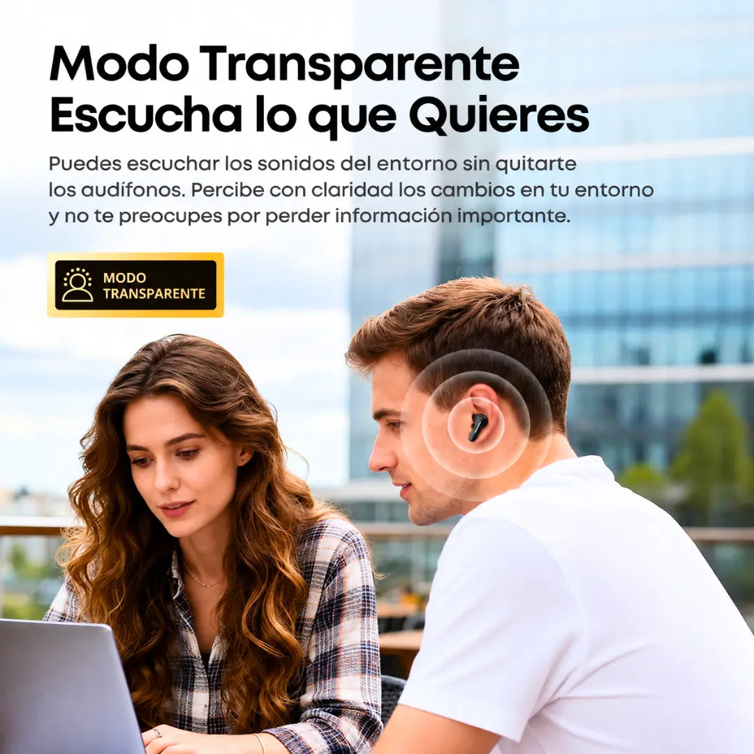 Audífonos Bluetooth Langsdom TA06B In Ear con Pantalla Digital