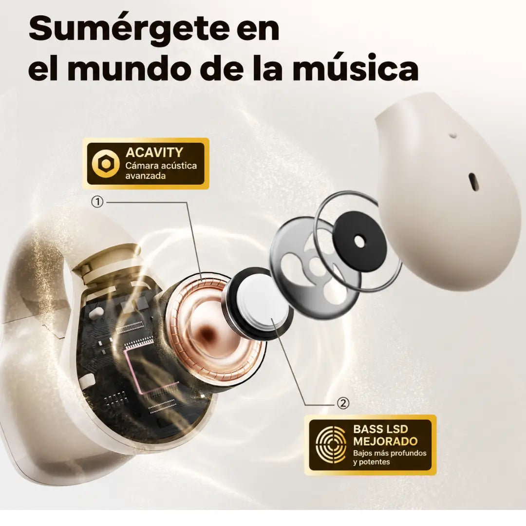Audífonos Langsdom ClipBuds R2 TS09 Bluetooth 5.4 | Galacay