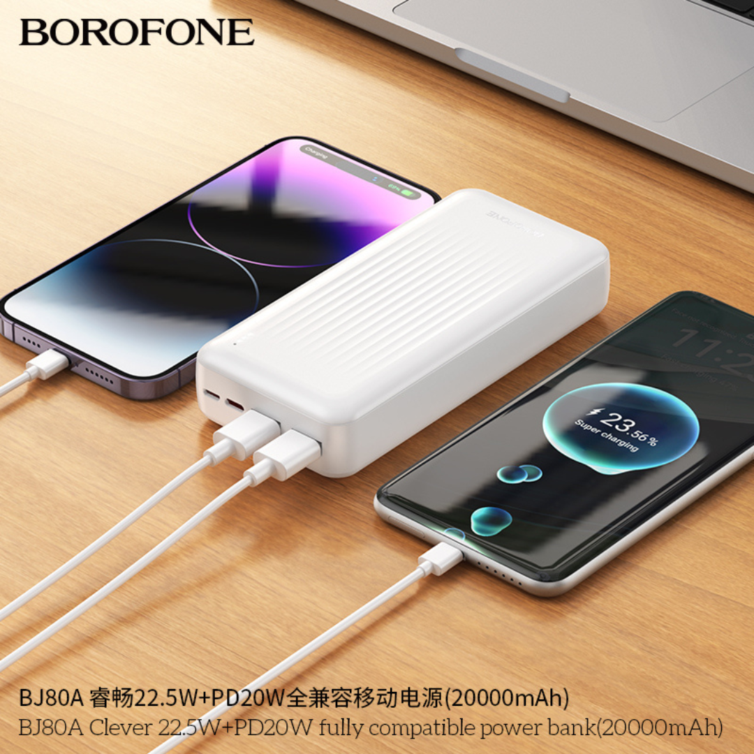 Powerbank Carga Rápida 22.5w Bj80 Clever Borofone 10.000mah