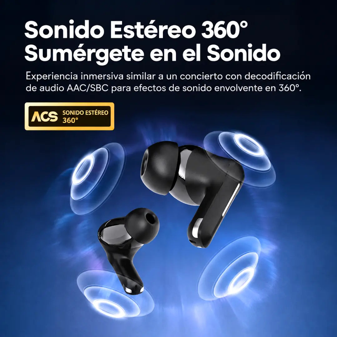 Audífonos Bluetooth Langsdom TA06B In Ear con Pantalla Digital