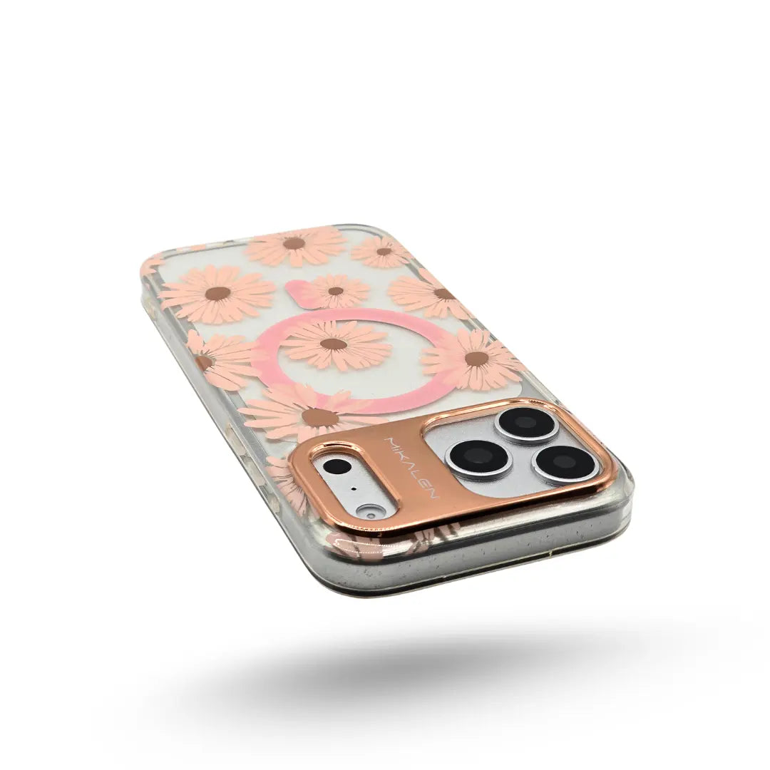 Carcasa Crystal Gerbera para iPhone - Rose Gold