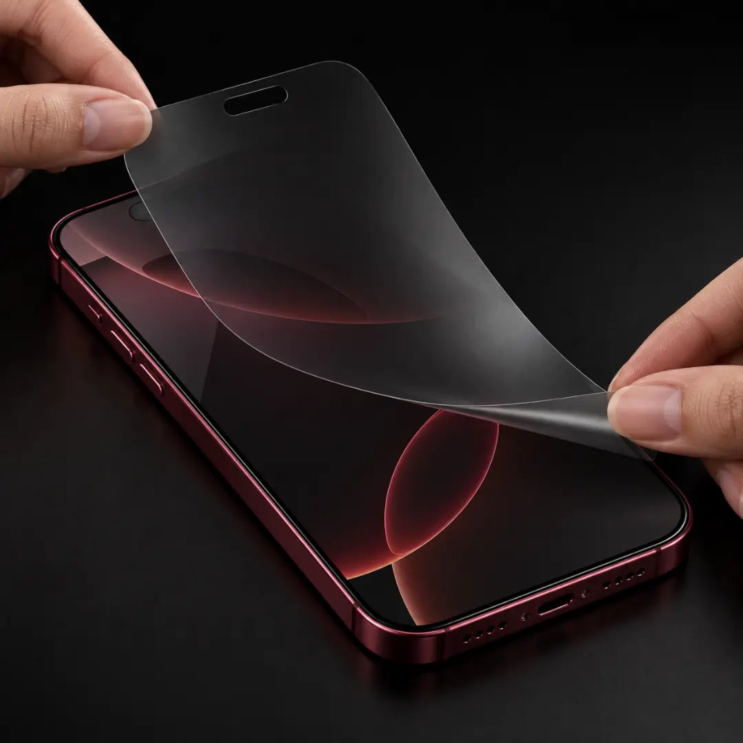 Lámina Hidrogel TPU Antigrasa Matte — Protección Flexible para Pantalla iPhone