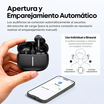 Audífonos Bluetooth Langsdom TA06B In Ear con Pantalla Digital