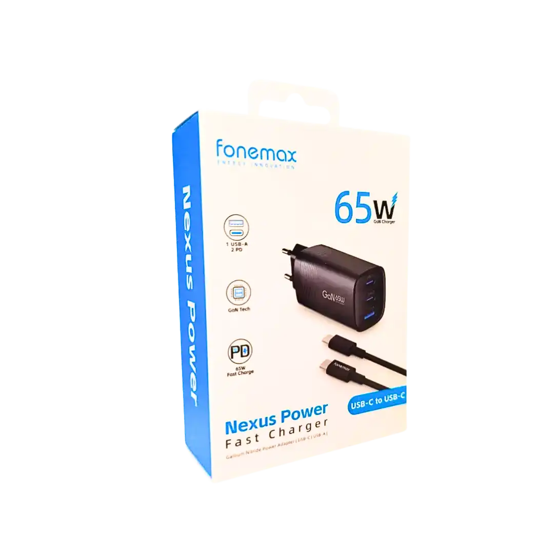 Cargador Fonemax Nexus Power NP3 65w Cable C A C