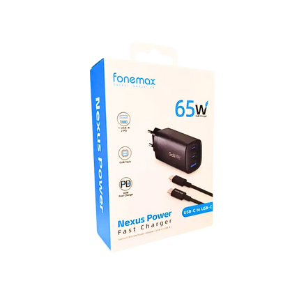 Cargador Fonemax Nexus Power NP3 65w Cable C A C