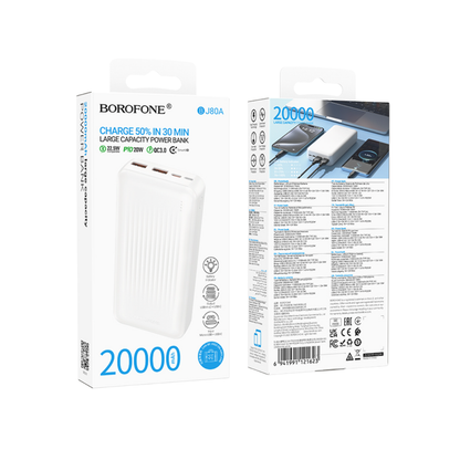 Powerbank Bj80a Clever Carga Rapida 22.5w 20.000mah Borofone