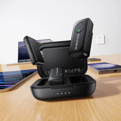 Micrófono Inalámbrico Dual Borofone BFK17 Lemai USB-C