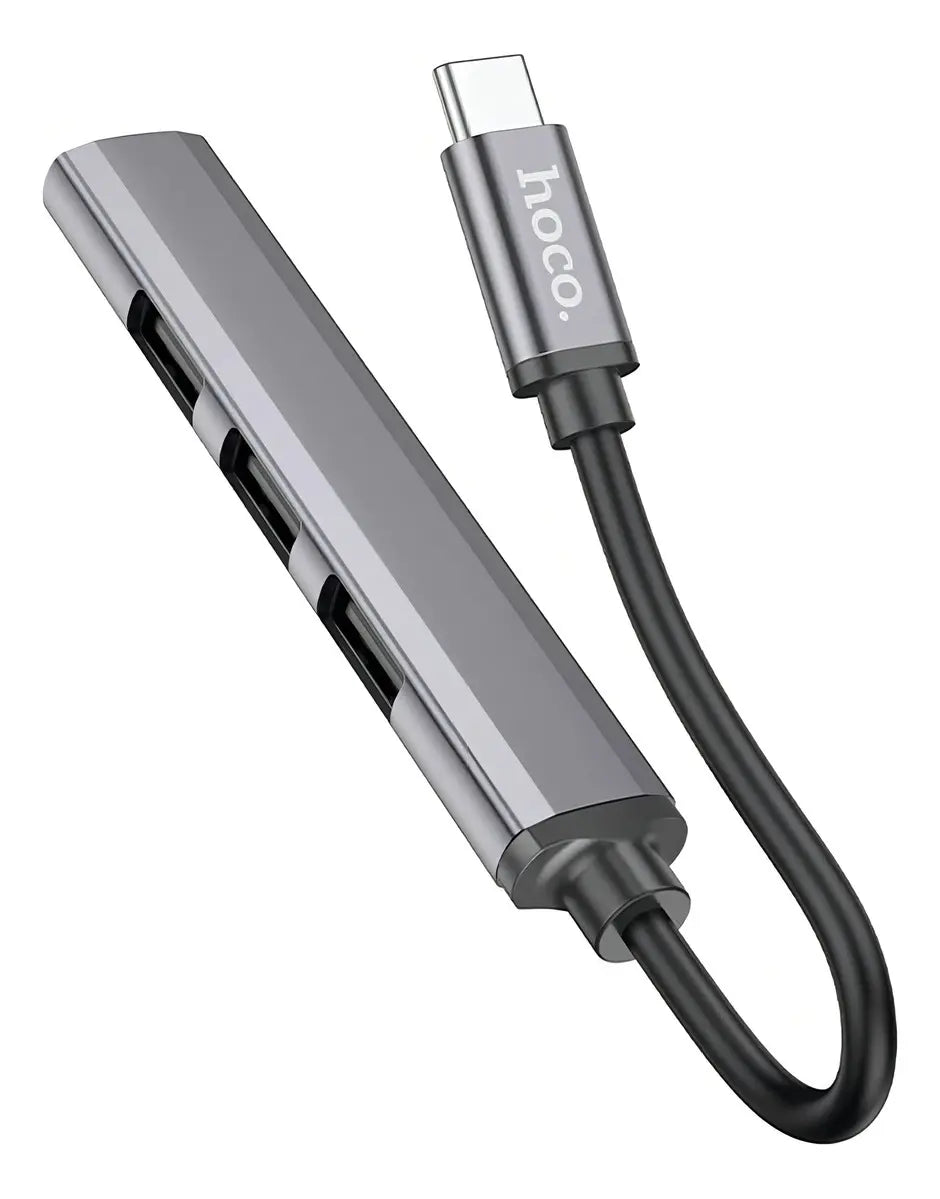 Hub Hoco HB26 USB-C 4 En 1 USB 3.0 + 3 USB 2.0