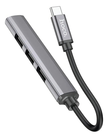 Hub Hoco HB26 USB-C 4 En 1 USB 3.0 + 3 USB 2.0