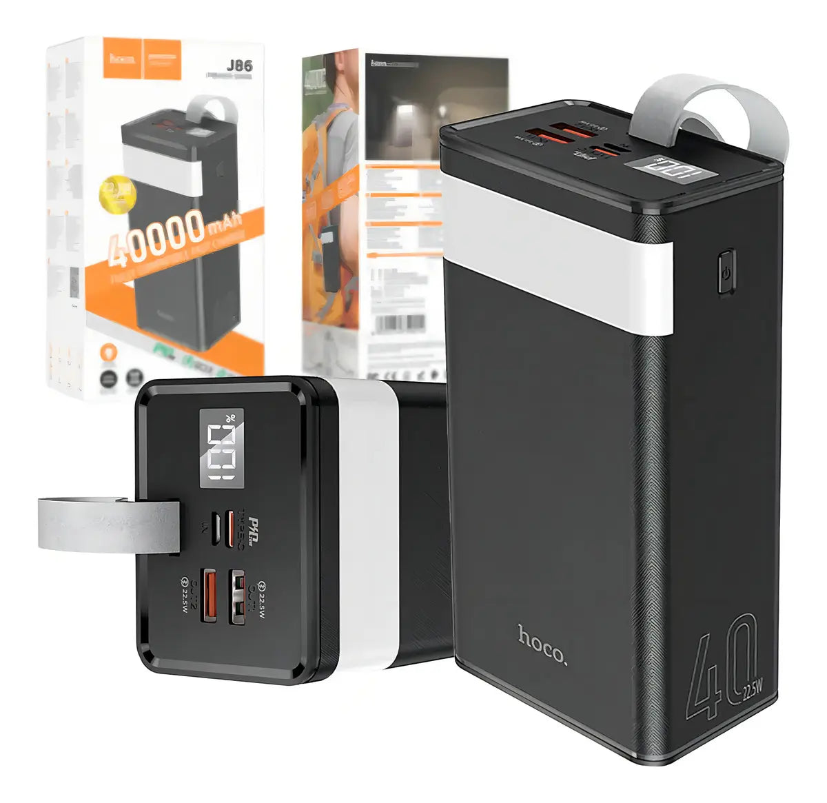 Cargador Portatil Hoco J86 Powerbank 22.5w 40.000mah Negro