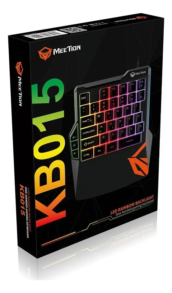 Teclado Gamer una mano Retroiluminado Meetion Pc Ps4 Teclado Negro