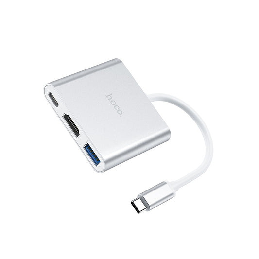 Hub Adaptador Typo-c A Usb3.0+hdmi+pd HOCO HB14