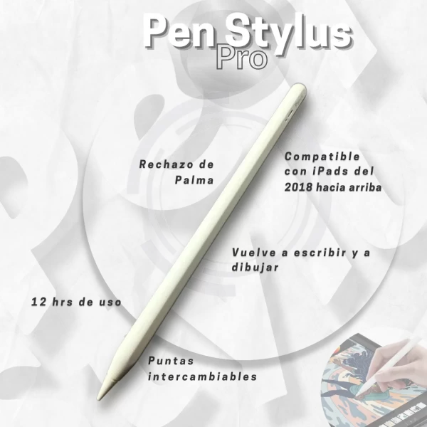 Lápiz Pen Stylus Pro para iPad 2018-2022 - Imagen 6