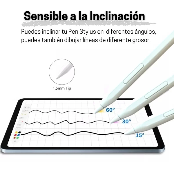 Lápiz Tactil para iPad 2018 a 2022 Stylus Pen Tipo C - Imagen 3