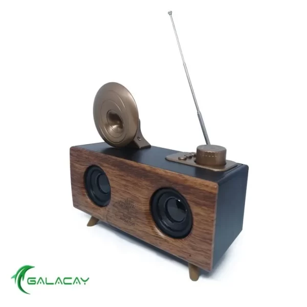 Parlante Bluetooth Estilo Retro B6 con radio FM - Imagen 2