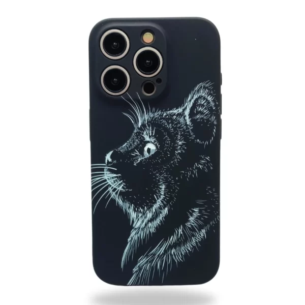 Carcasa BEHUTER Gato Negra para iPhone