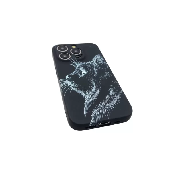 Carcasa BEHUTER Gato Negra para iPhone - Imagen 2