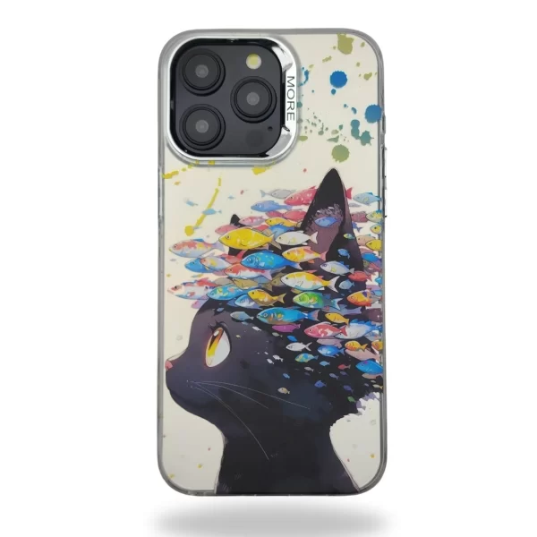 Carcasa BEHUTER Pets Cat&Fish para iPhone