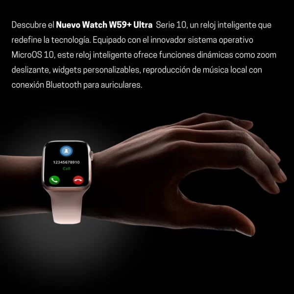 Reloj Inteligente Watch Ultra 59+ Microwear Amoled 44mm - Imagen 4