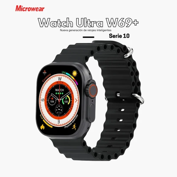 Reloj Inteligente Watch Ultra 69+ Microwear Amoled 49mm