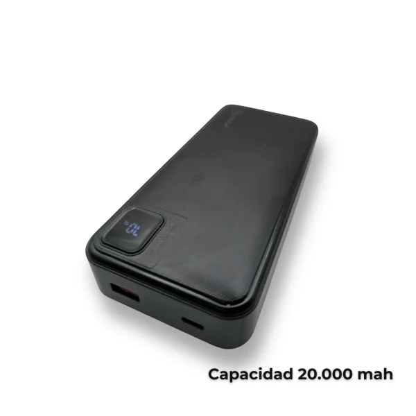 Cargador Portátil AK40 de 20.000mah Carga Rápida 22.5W Negra - Imagen 3