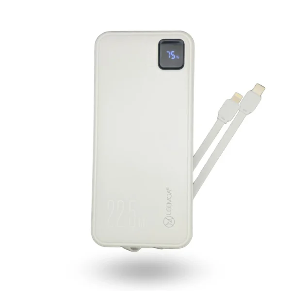 Cargador Portátil AK30 de 10.000mah Carga Rápida 22.5W Blanco