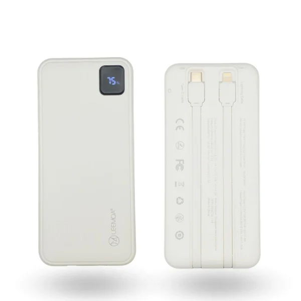 Cargador Portátil AK30 de 10.000mah Carga Rápida 22.5W Blanco - Imagen 2